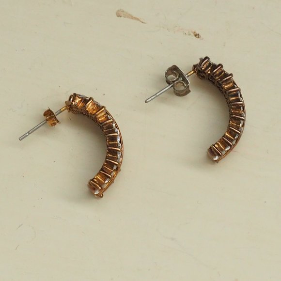 Lot of 2 Crescent Earrings - Picture 4 of 10